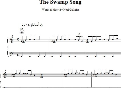 open zoom image for The Swamp Song (b) - Piano/Vocal/Guitar, New, Main