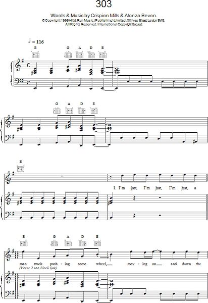 open zoom image for 303 - Piano/Vocal/Guitar, New, Main