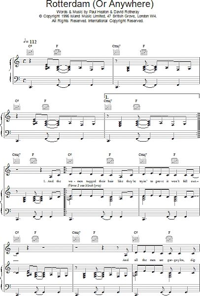 open zoom image for Rotterdam (Or Anywhere) - Piano/Vocal/Guitar, New, Main