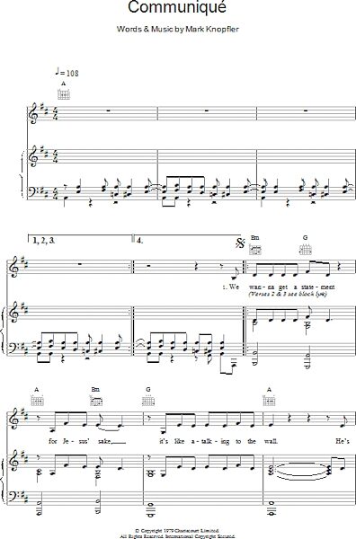 open zoom image for Communique - Piano/Vocal/Guitar, New, Main