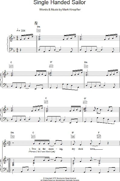 open zoom image for Single Handed Sailor - Piano/Vocal/Guitar, New, Main