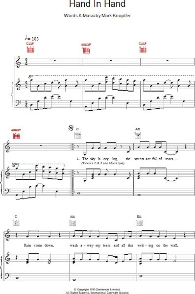 open zoom image for Hand In Hand - Piano/Vocal/Guitar, New, Main