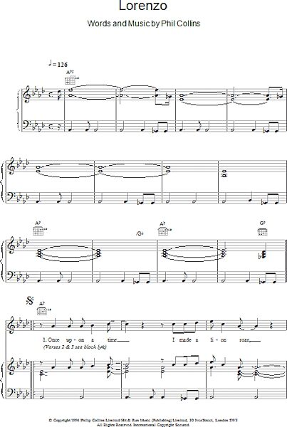 open zoom image for Lorenzo - Piano/Vocal/Guitar, New, Main