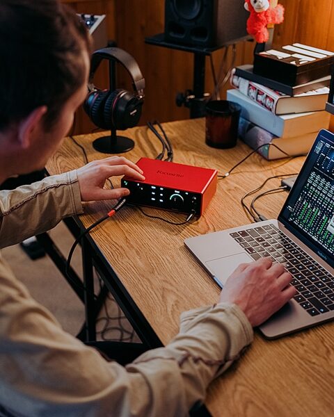 open zoom image for Focusrite Scarlett 4i4 Gen 4 USB Audio Interface, Open Box (Very Good), In Use
