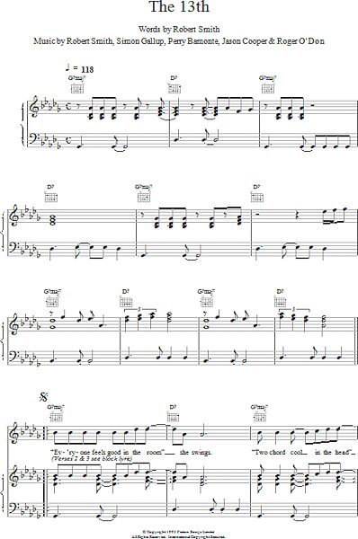 open zoom image for The 13th - Piano/Vocal/Guitar, New, Main