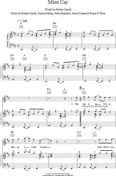 open zoom image for Mint Car - Piano/Vocal/Guitar, New, Main