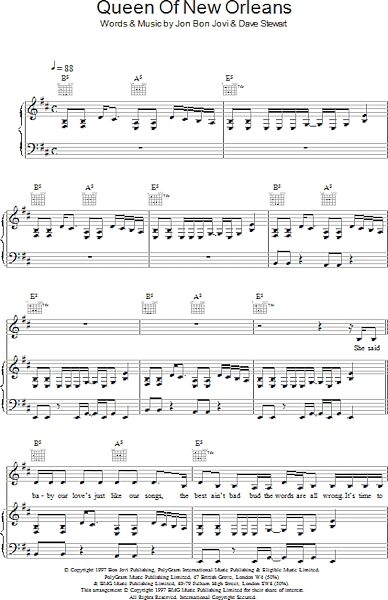 open zoom image for Queen Of New Orleans - Piano/Vocal/Guitar, New, Main