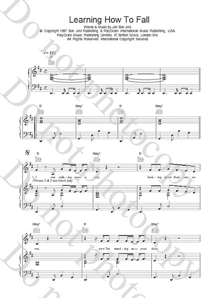 open zoom image for Learning How To Fall - Piano/Vocal/Guitar, New, Main