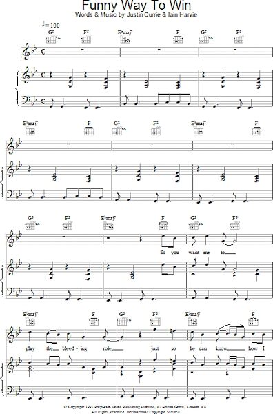 open zoom image for Funny Way To Win - Piano/Vocal/Guitar, New, Main