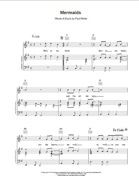 open zoom image for Mermaids - Piano/Vocal/Guitar, New, Main