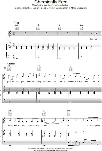 open zoom image for Chemically Free - Piano/Vocal/Guitar, New, Main