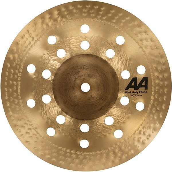 open zoom image for Sabian AA Mini Holy China Cymbal, 10 inch, Angled Front