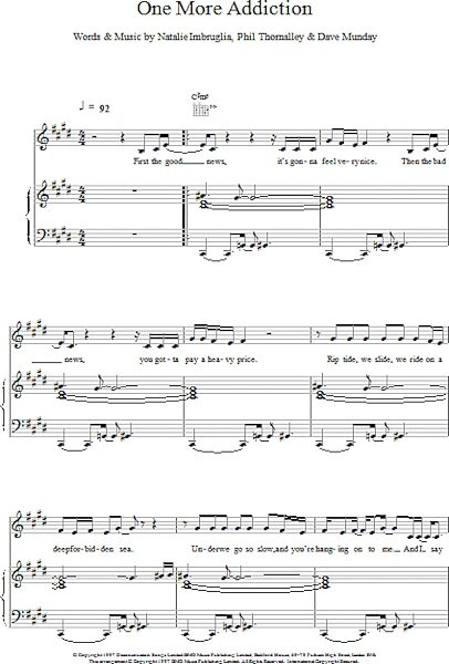 open zoom image for One More Addiction - Piano/Vocal/Guitar, New, Main