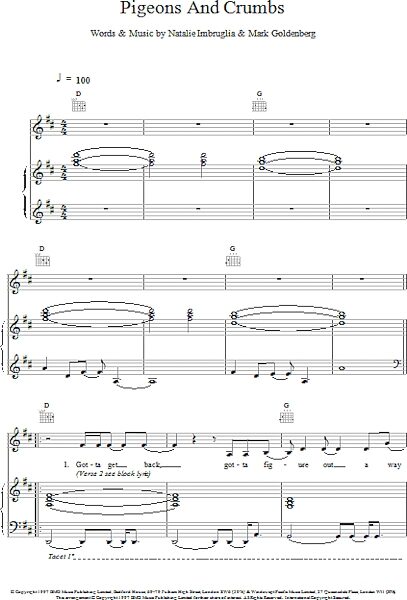 open zoom image for Pigeons And Crumbs - Piano/Vocal/Guitar, New, Main