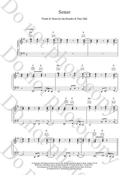 open zoom image for Sense - Piano/Vocal/Guitar, New, Main