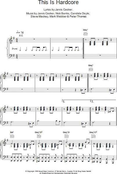 open zoom image for This Is Hardcore - Piano/Vocal/Guitar, New, Main