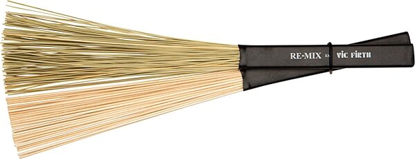 open zoom image for Vic Firth RE-MIX Brushes, 2 Pairs, Grass/Birch, Action Position Back