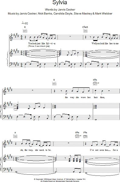 open zoom image for Sylvia - Piano/Vocal/Guitar, New, Main