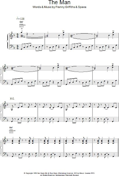 open zoom image for The Man - Piano/Vocal/Guitar, New, Main