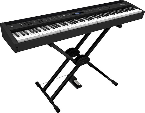 open zoom image for Roland FP-60X Digital Stage Piano, Black, Action Position Front