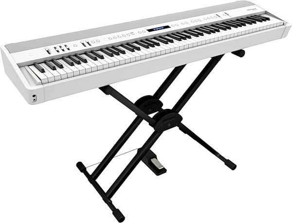 open zoom image for Roland FP-60X Digital Stage Piano, White, Open Box (Very Good), Action Position Back