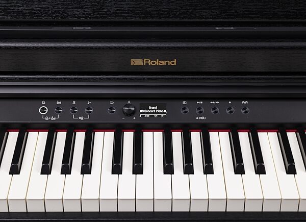 open zoom image for Roland RP701 Digital Piano, Black, Action Position Front