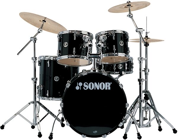 open zoom image for Sonor Force 3007 Stage1 Standard 5-Piece Drum Shell Kit, Black