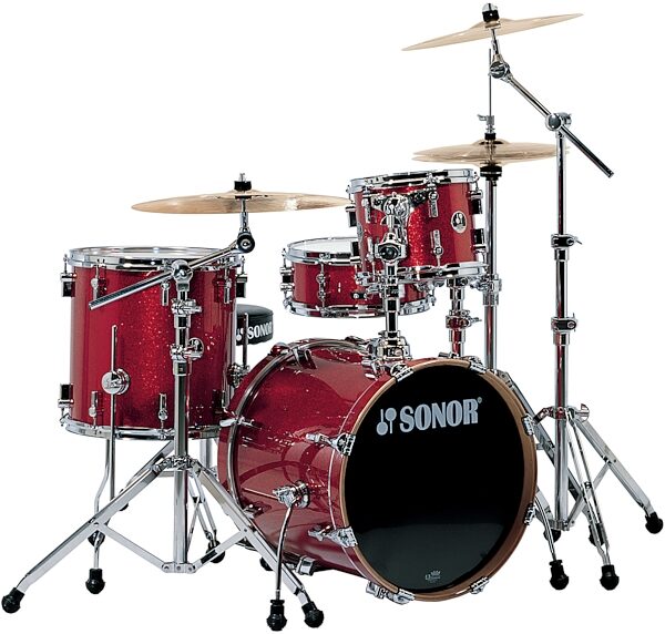 open zoom image for Sonor Force 3007 Stage1 Standard 5-Piece Drum Shell Kit, Red Maple