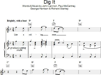 open zoom image for Dig It - Piano/Vocal/Guitar, New, Main
