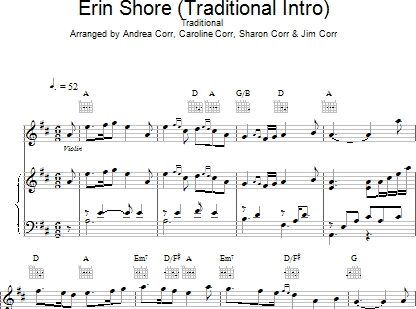 open zoom image for Erin Shore (Traditional Intro) - Piano/Vocal/Guitar, New, Main