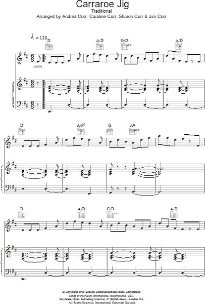 open zoom image for Carraroe Jig - Piano/Vocal/Guitar, New, Main