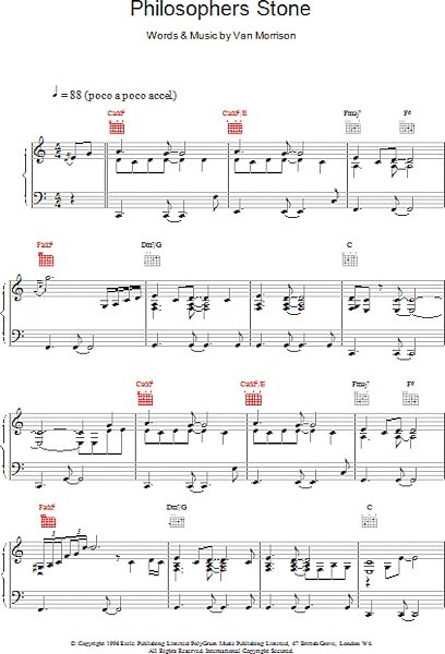 open zoom image for Philosophers Stone - Piano/Vocal/Guitar, New, Main