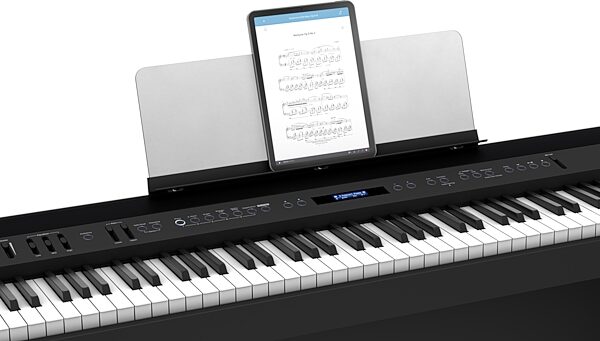open zoom image for Roland FP-60X Digital Stage Piano, Black, Action Position Front