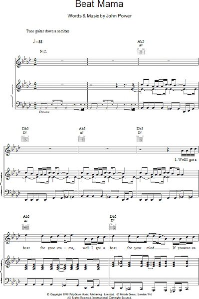 open zoom image for Beat Mama - Piano/Vocal/Guitar, New, Main