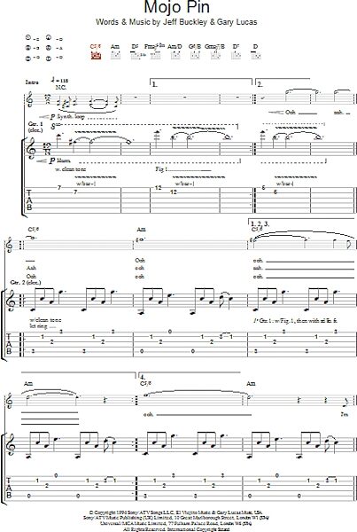 open zoom image for Mojo Pin - Guitar TAB, New, Main