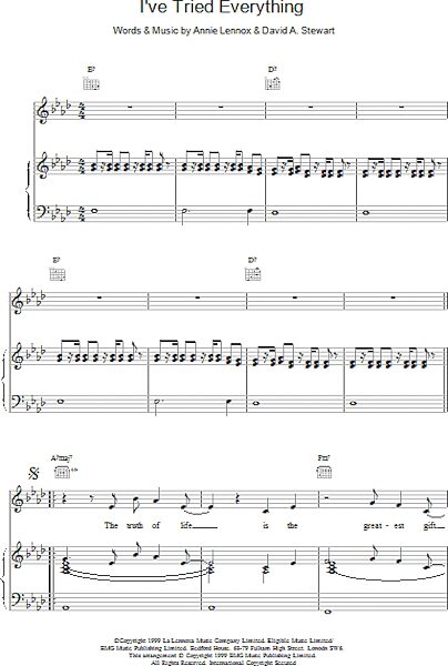 open zoom image for I've Tried Everything - Piano/Vocal/Guitar, New, Main