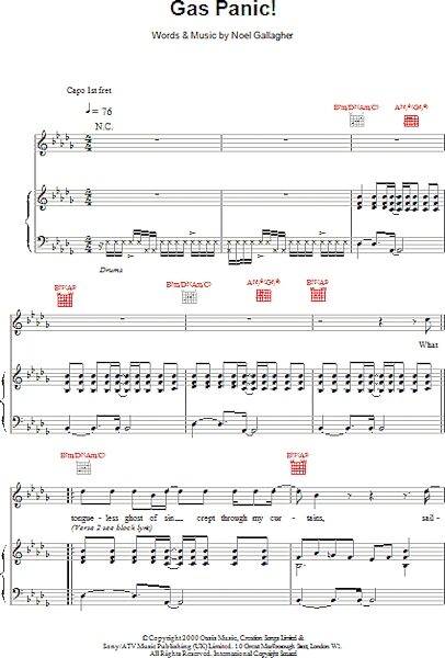 open zoom image for Gas Panic! - Piano/Vocal/Guitar, New, Main
