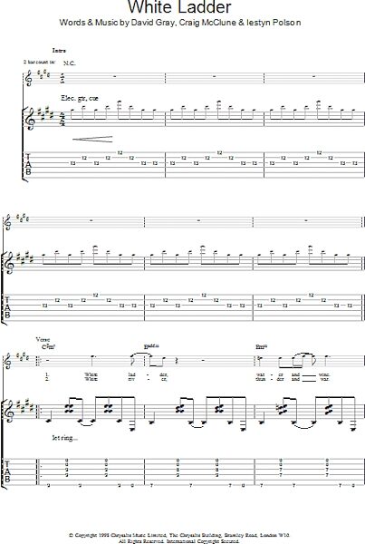 open zoom image for White Ladder - Guitar TAB, New, Main
