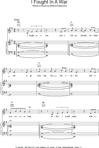 open zoom image for I Fought In A War - Piano/Vocal/Guitar, New, Main