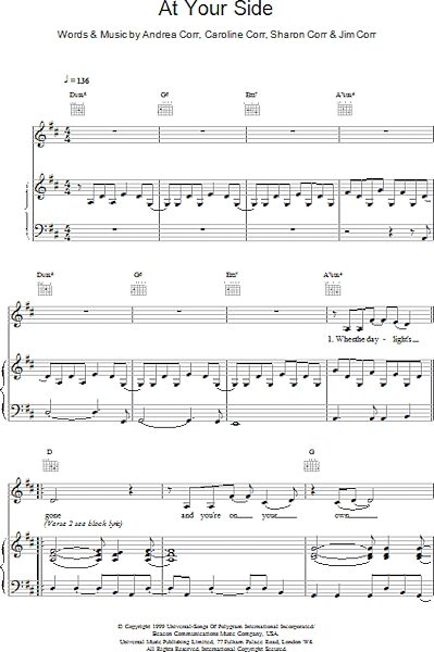 open zoom image for At Your Side - Piano/Vocal/Guitar, New, Main