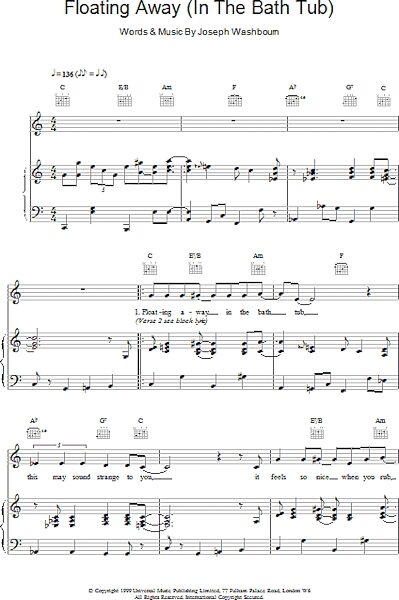 open zoom image for Floating Away - Piano/Vocal/Guitar, New, Main