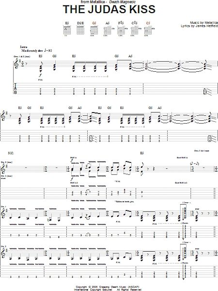 open zoom image for The Judas Kiss - Guitar TAB, New, Main