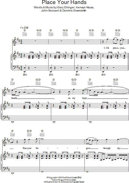 open zoom image for Place Your Hands - Piano/Vocal/Guitar, New, Main