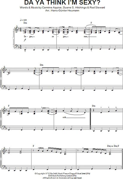 open zoom image for Do Ya Think I'm Sexy? - Easy Piano, New, Main