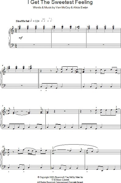 open zoom image for I Get The Sweetest Feeling - Piano Solo, New, Main