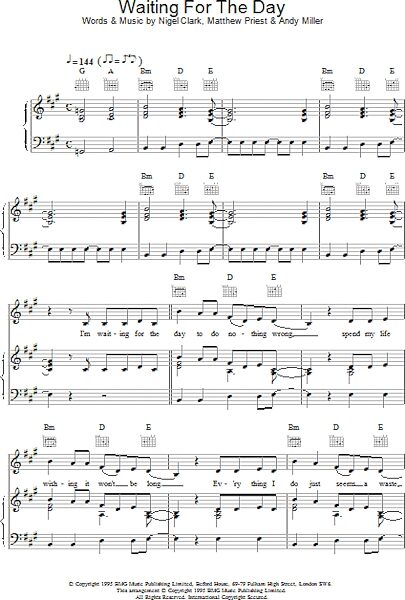 open zoom image for Waiting For The Day - Piano/Vocal/Guitar, New, Main