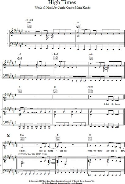 open zoom image for High Times - Piano/Vocal/Guitar, New, Main