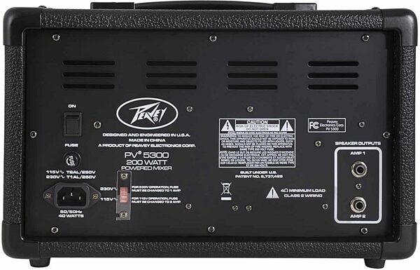 open zoom image for Peavey PV-5300 Powered Mixer, Action Position Back