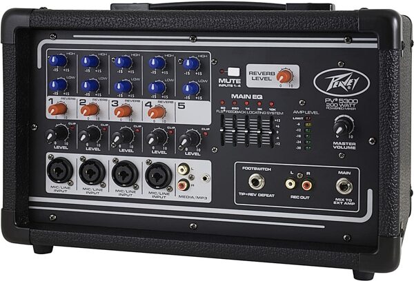 open zoom image for Peavey PV-5300 Powered Mixer, Action Position Back