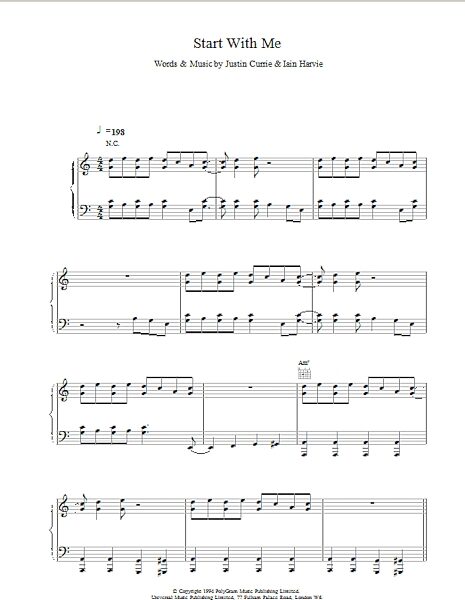 open zoom image for Start With Me - Piano/Vocal/Guitar, New, Main